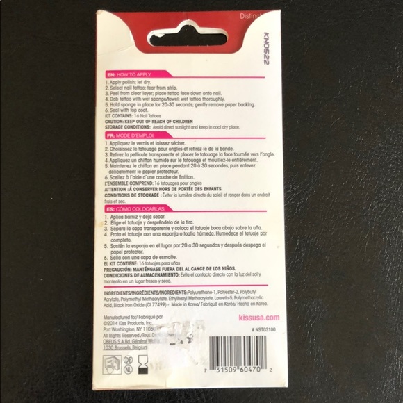NWT KISS Nail Tattoos - Picture 2 of 5